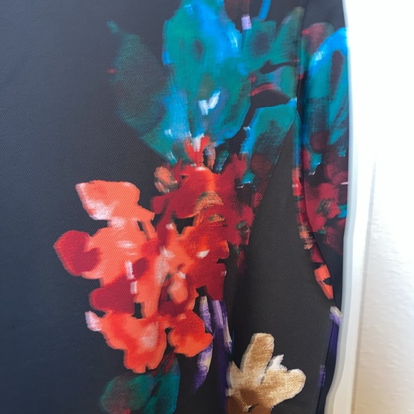 Chico’s NWT 💋Drama duster, beautiful tulip sleeves 3/4 floral duster,fully lined - Picture 6 of 9